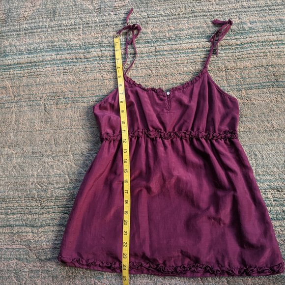 EUC Gap Burgundy Red Cotton/Silk Tank/Cami - Small - Picture 10 of 11